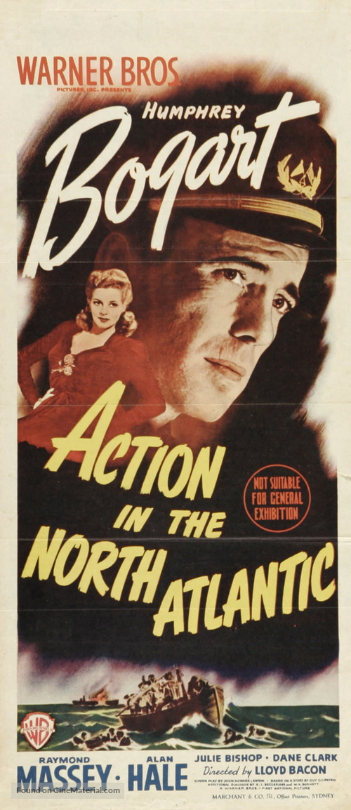 Action in the North Atlantic - Australian Movie Poster