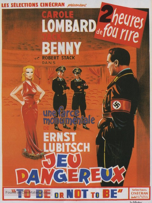 To Be or Not to Be - French Movie Poster