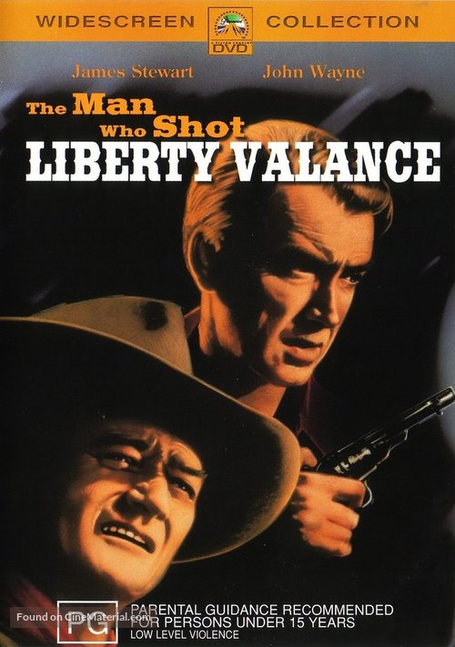 The Man Who Shot Liberty Valance - Australian Movie Cover