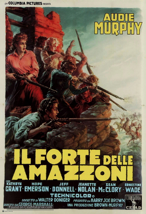 The Guns of Fort Petticoat - Italian Movie Poster