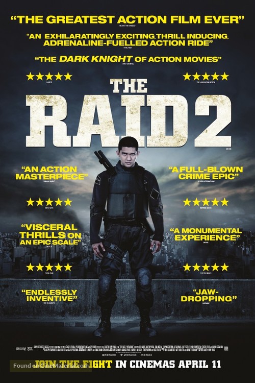 The Raid 2: Berandal - British Movie Poster