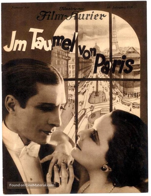 Le tourbillon de Paris - German Movie Poster