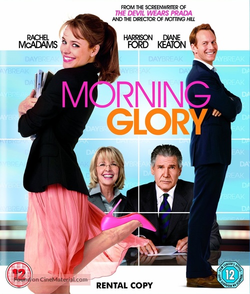 Morning Glory - British Blu-Ray movie cover