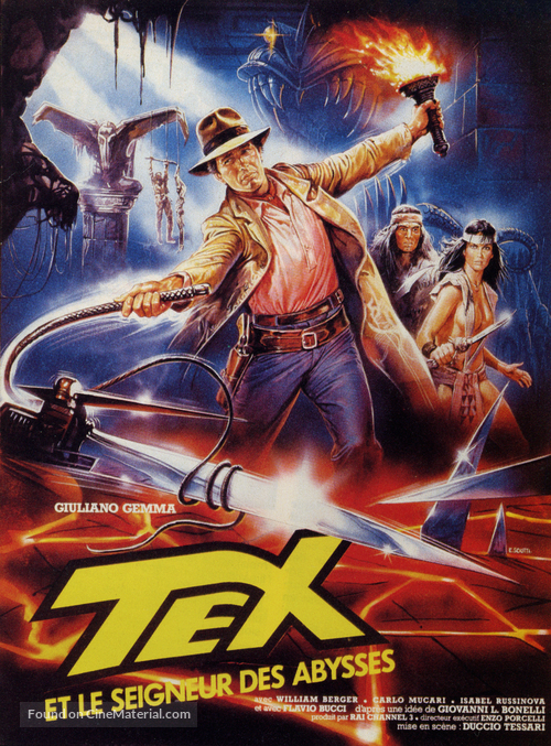 Tex e il signore degli abissi - French Movie Poster