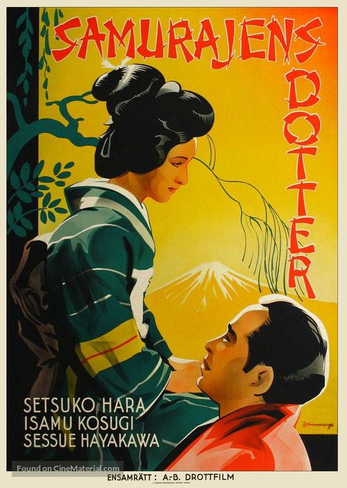Atarashiki tsuchi - Swedish Movie Poster