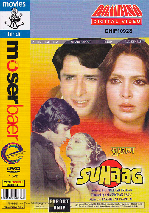 Suhaag - Indian DVD movie cover