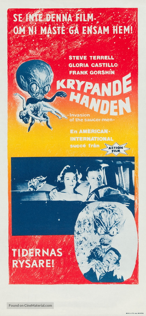 Invasion of the Saucer Men - Swedish Movie Poster