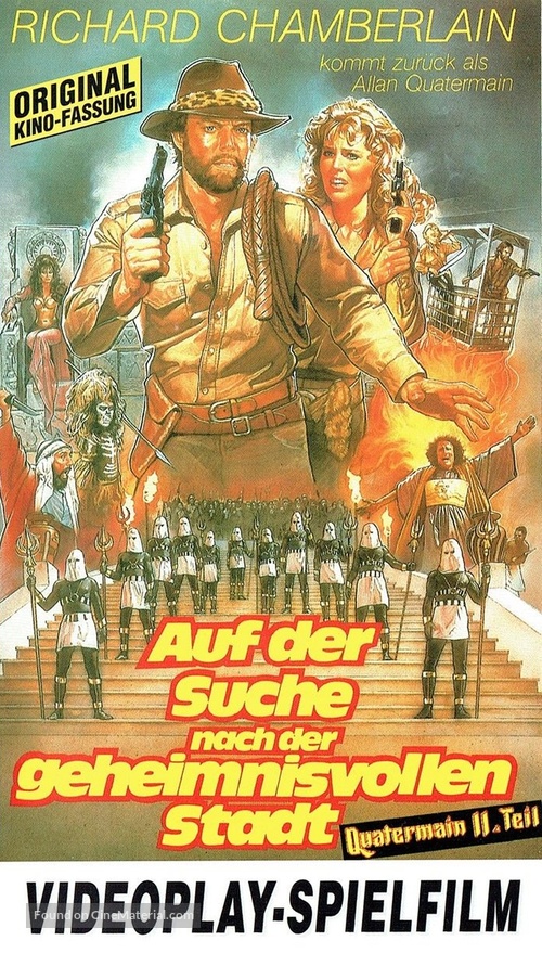 Allan Quatermain and the Lost City of Gold - German VHS movie cover