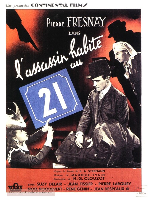 L&#039;assassin habite... au 21 - French Movie Poster
