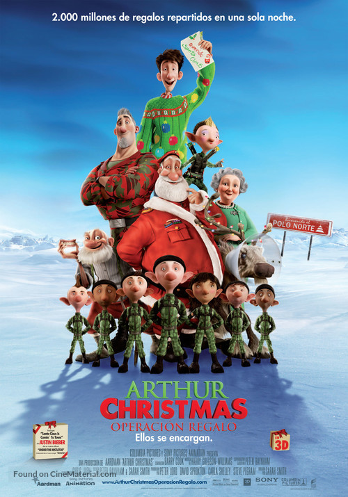 Arthur Christmas - Spanish Movie Poster