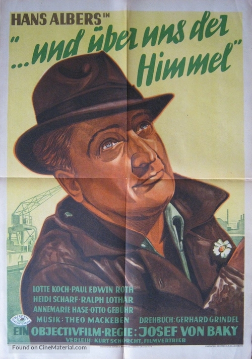 ... und &uuml;ber uns der Himmel - German Movie Poster