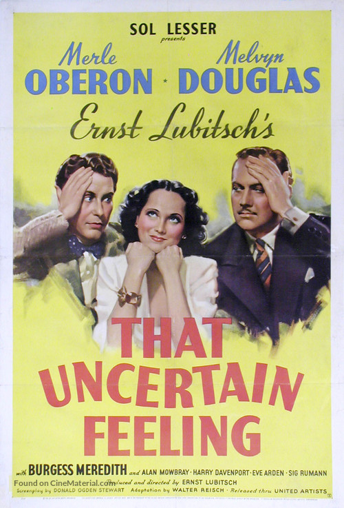 That Uncertain Feeling - Movie Poster