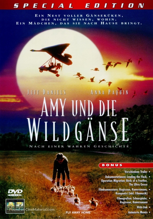 Fly Away Home - German Movie Cover