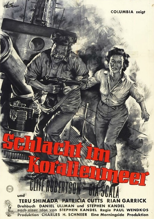 Battle of the Coral Sea - German Movie Poster