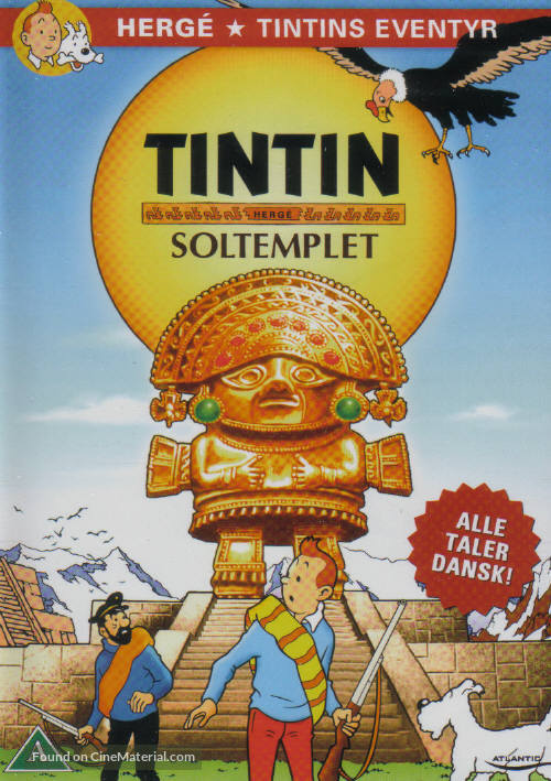 Tintin et le temple du soleil - Danish DVD movie cover