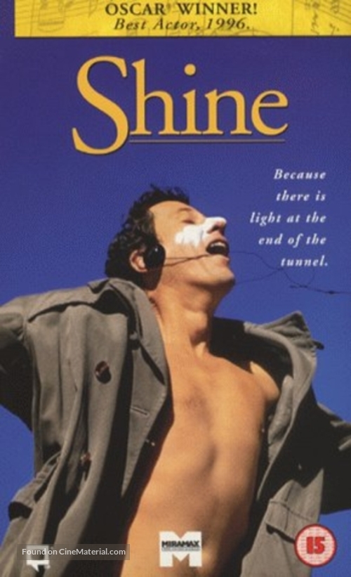 Shine - British DVD movie cover