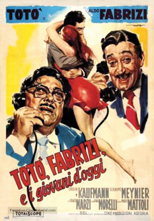 Tot&ograve;, Fabrizi e i giovani d&#039;oggi - Italian Movie Poster
