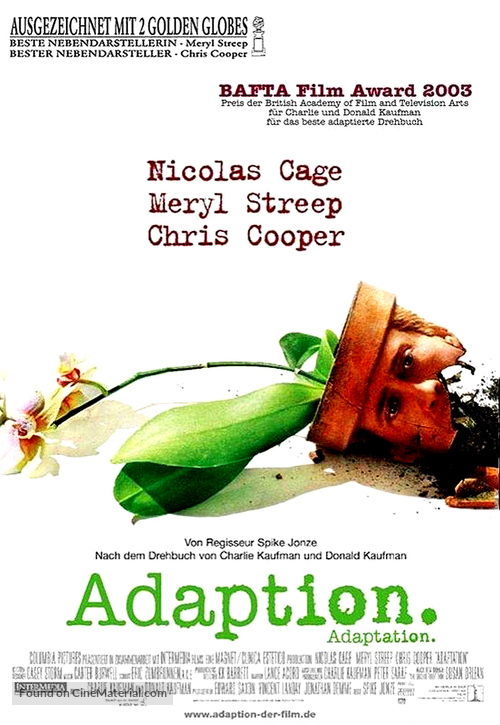 Adaptation. - German Theatrical movie poster