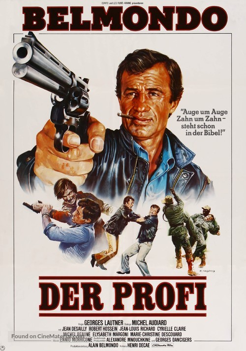 Le professionnel - German Movie Poster