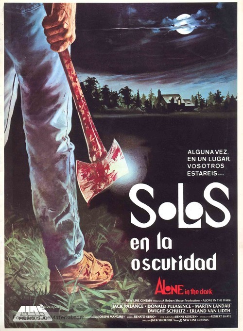 Alone in the Dark - Spanish Movie Poster