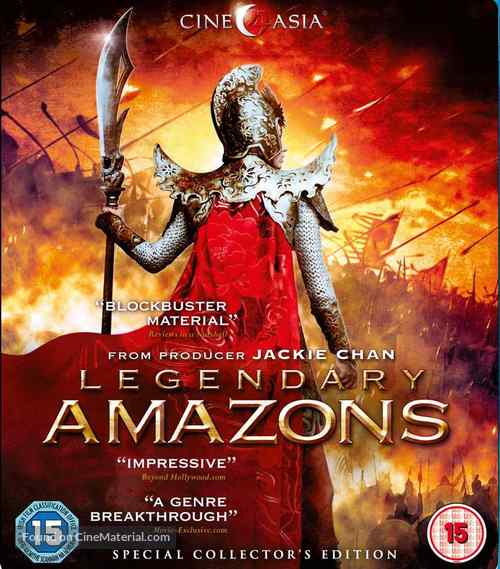 Legendary Amazons - British Blu-Ray movie cover