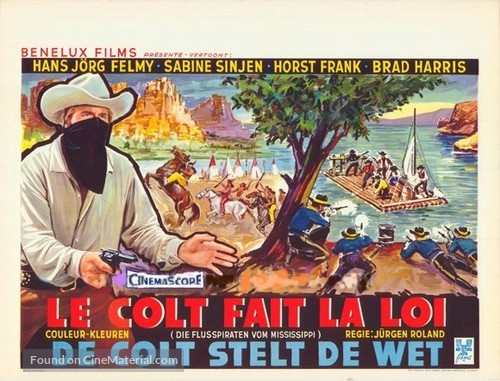 Die Flu&szlig;piraten vom Mississippi - Belgian Movie Poster