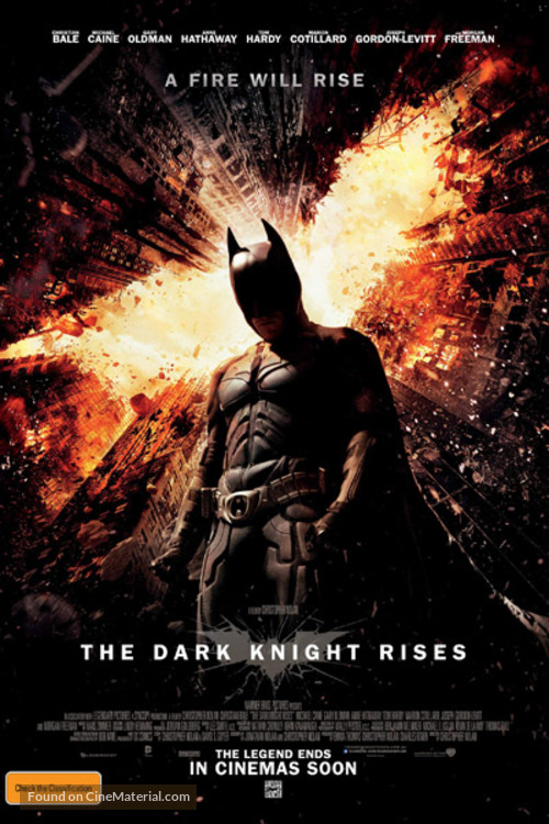 The Dark Knight Rises - Australian Movie Poster
