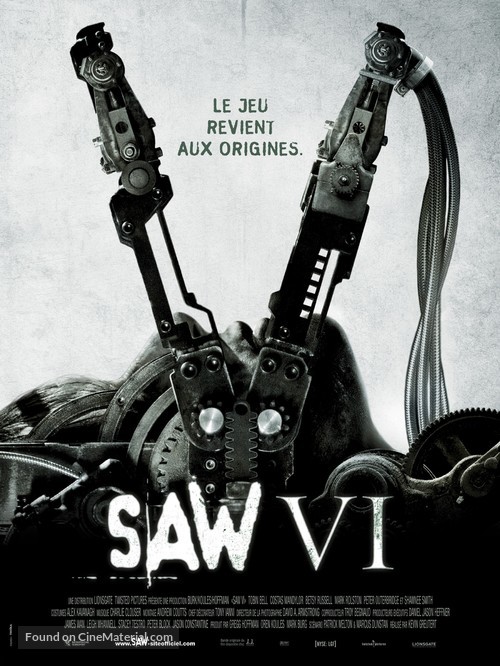 Saw VI - French Movie Poster
