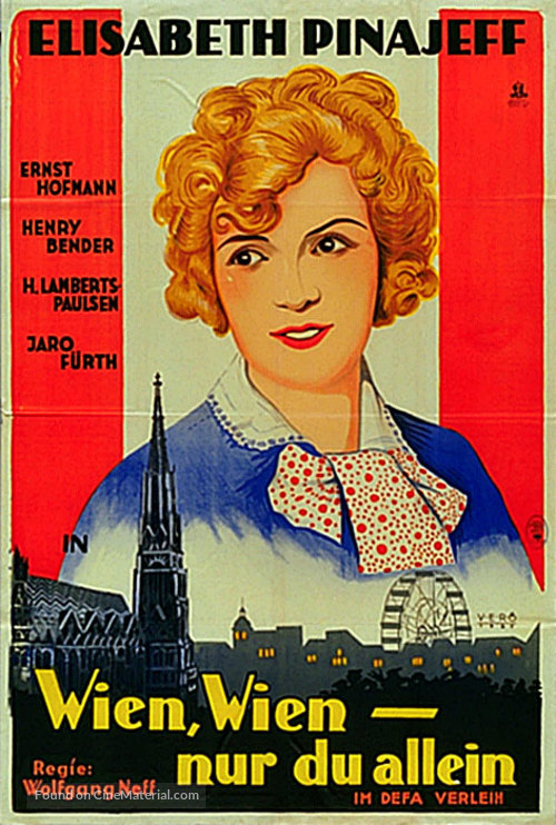 Wien, Wien - Nur du allein - German Movie Poster