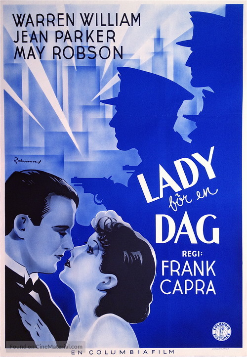Lady for a Day - Swedish Movie Poster
