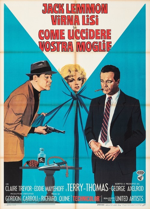 How to Murder Your Wife - Italian Movie Poster