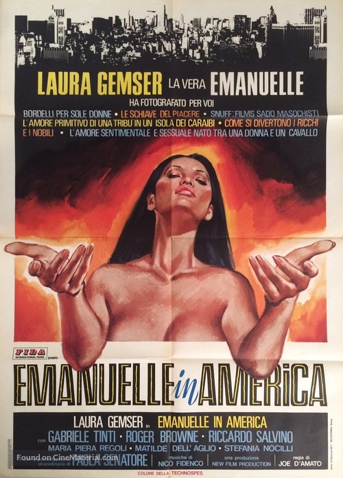 Emanuelle In America - Italian Movie Poster