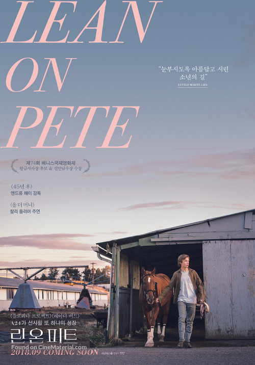 Lean on Pete - South Korean Movie Poster