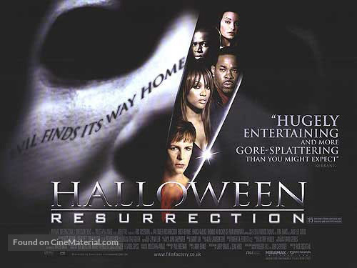 Halloween Resurrection - British Movie Poster