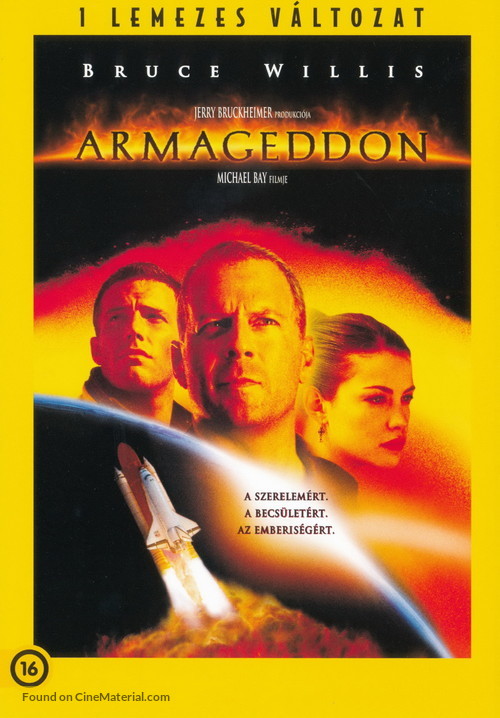 Armageddon - Hungarian DVD movie cover