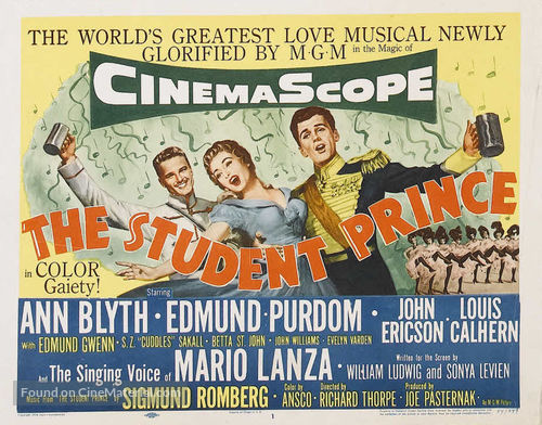 The Student Prince - Movie Poster
