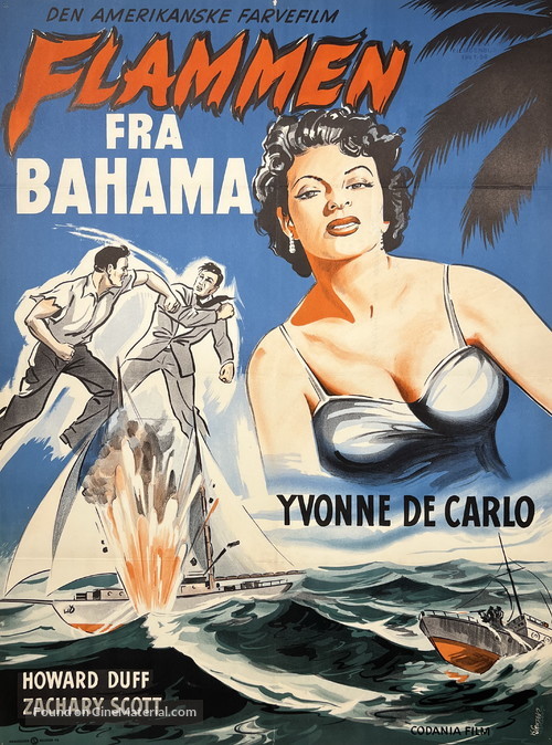 Flame of the Islands - Danish Movie Poster