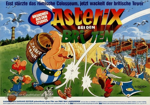 Ast&eacute;rix chez les Bretons - German Movie Poster