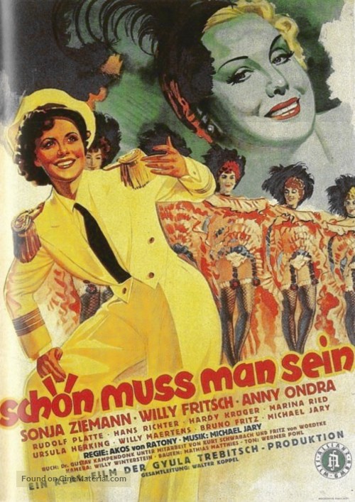 Sch&ouml;n mu&szlig; man sein - German Movie Poster