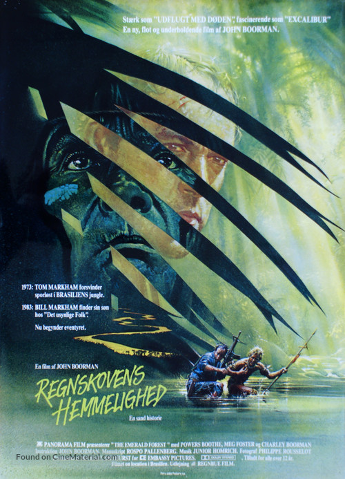 The Emerald Forest - Danish Movie Poster