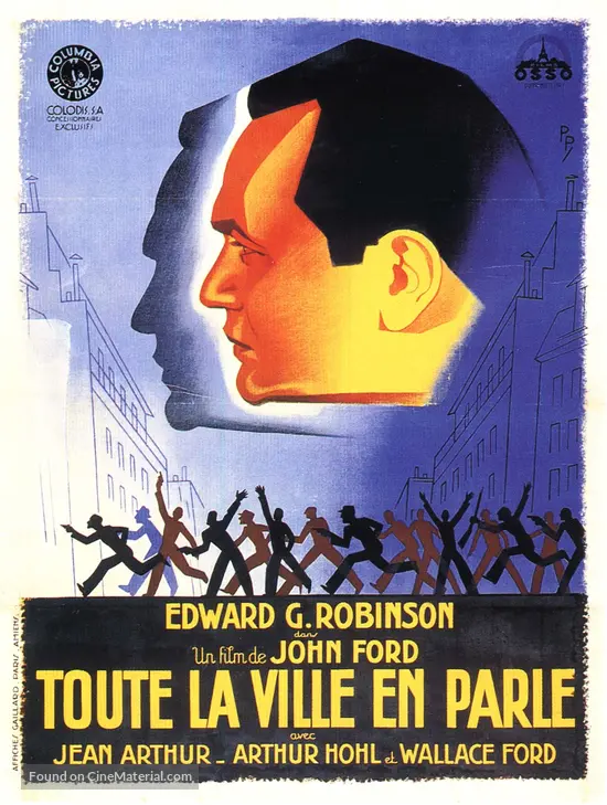 The Whole Town&#039;s Talking - French Movie Poster