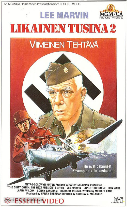 The Dirty Dozen: Next Mission - Finnish VHS movie cover