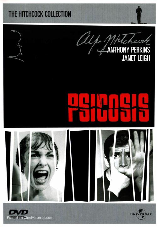 Psycho - Spanish DVD movie cover