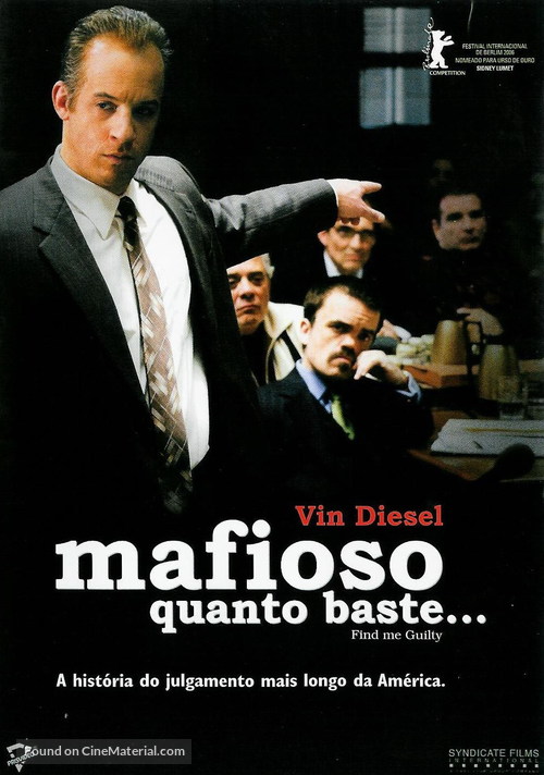 Find Me Guilty - Portuguese DVD movie cover