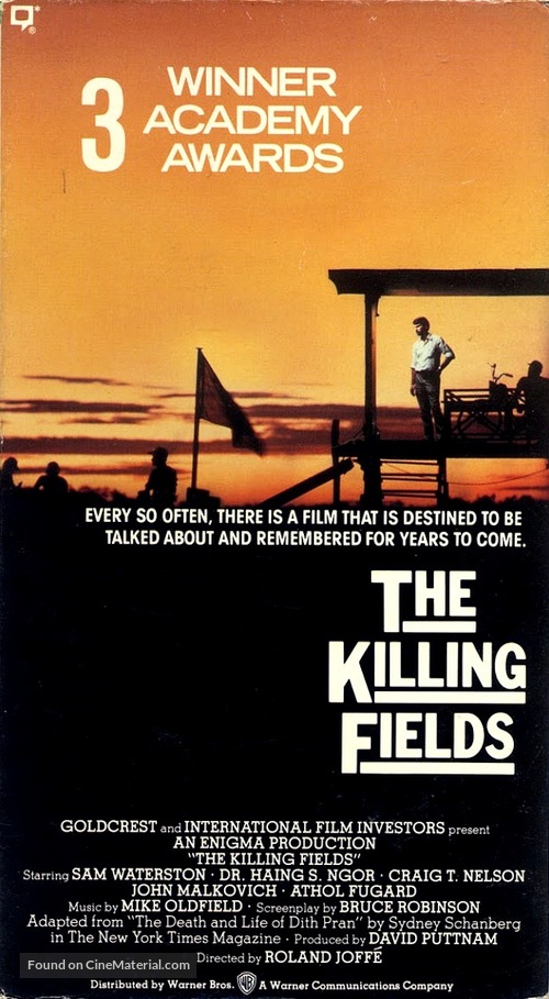 The Killing Fields - VHS movie cover