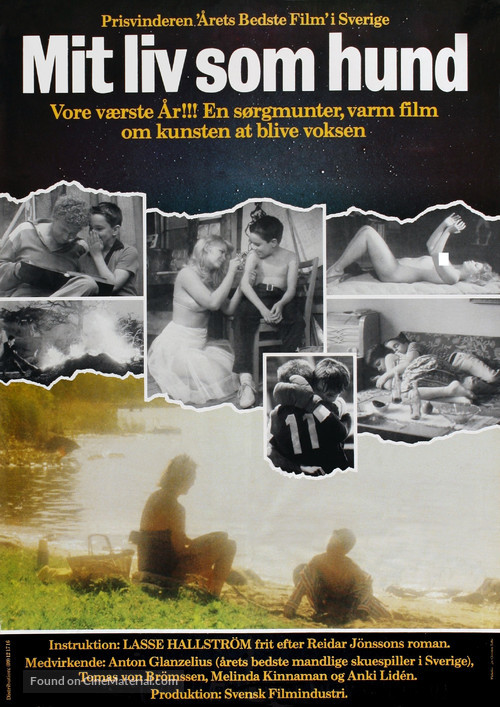 Mitt liv som hund - Danish Movie Poster