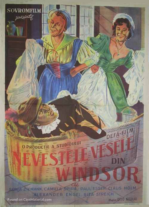 Die lustigen Weiber von Windsor - Romanian Movie Poster