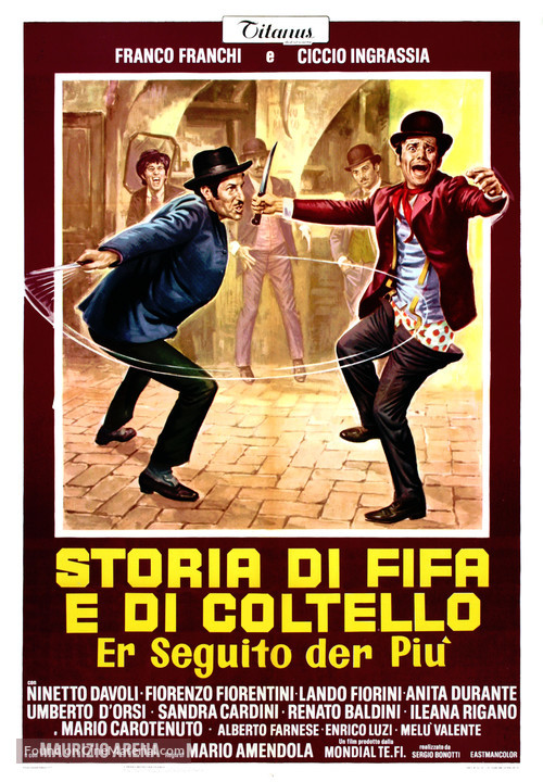 Storia di fifa e di coltello - Er seguito d&#039;er pi&ugrave; - Italian Movie Poster