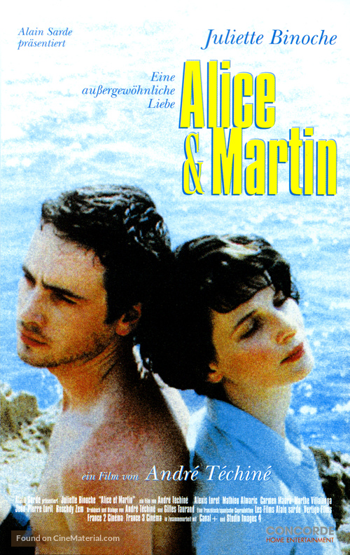 Alice et Martin - German DVD movie cover