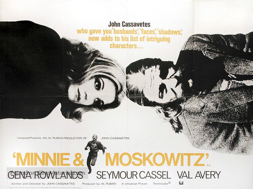 Minnie and Moskowitz - British Movie Poster
